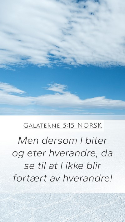 Galaterne 5:15 NORSK Bible Verse Image