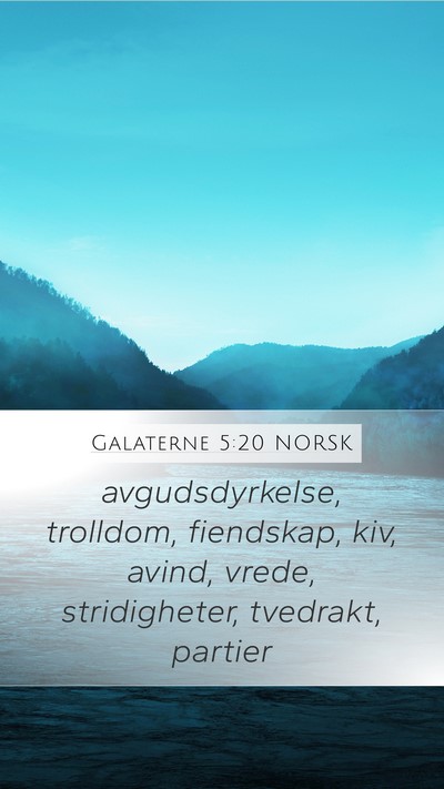 Galaterne 5:20 NORSK Bible Verse Image