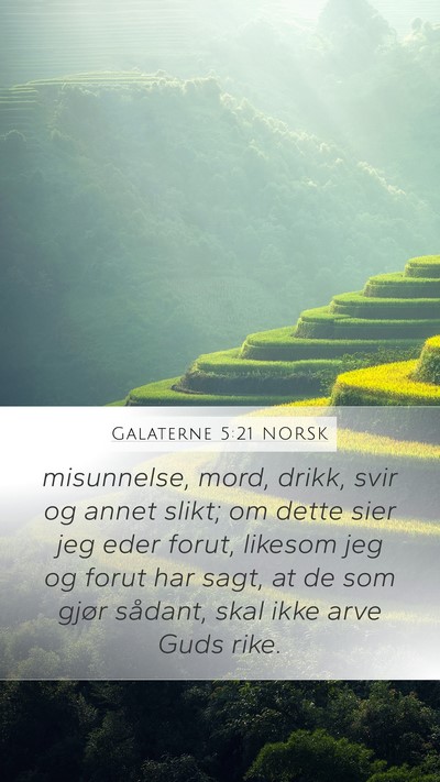 Galaterne 5:21 NORSK Bible Verse Image