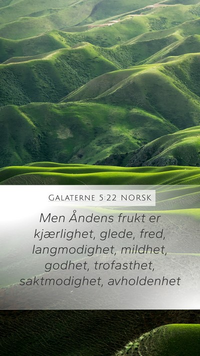 Galaterne 5:22 NORSK Bible Verse Image