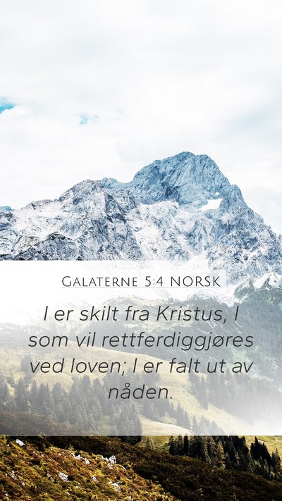 Galaterne 5:4 NORSK Bible Verse Image