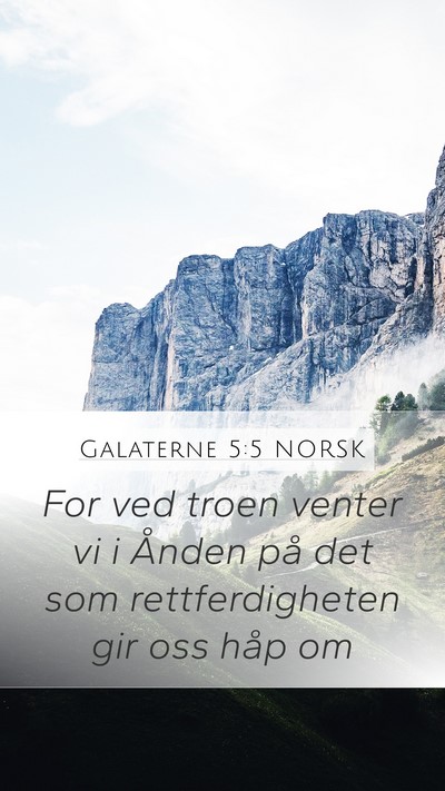 Galaterne 5:5 NORSK Bible Verse Image