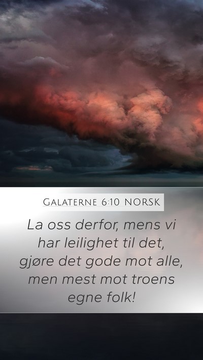 Galaterne 6:10 NORSK Bible Verse Image