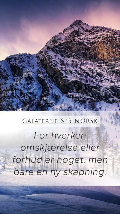 Galaterne 6:15 NORSK Bible Verse Image