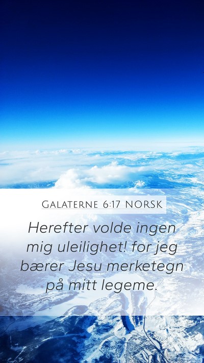 Galaterne 6:17 NORSK Bible Verse Image