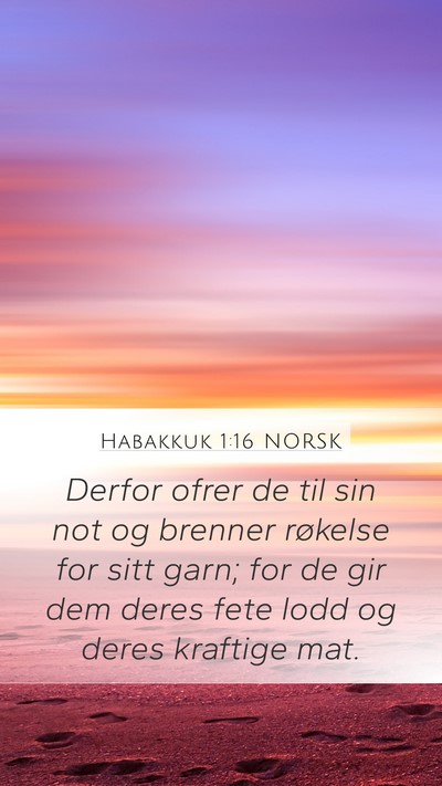 Habakkuk 1:16 NORSK Bible Verse Image