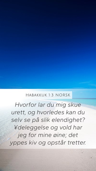 Habakkuk 1:3 NORSK Bible Verse Image