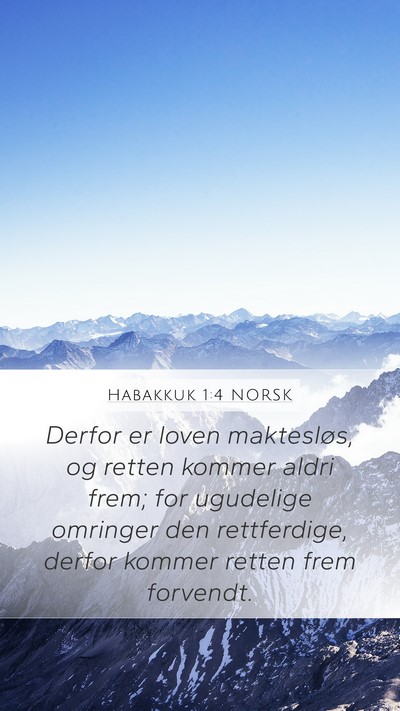 Habakkuk 1:4 NORSK Bible Verse Image