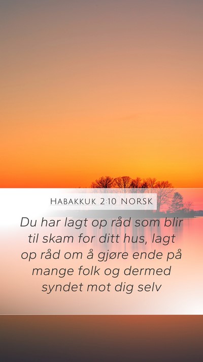 Habakkuk 2:10 NORSK Bible Verse Image