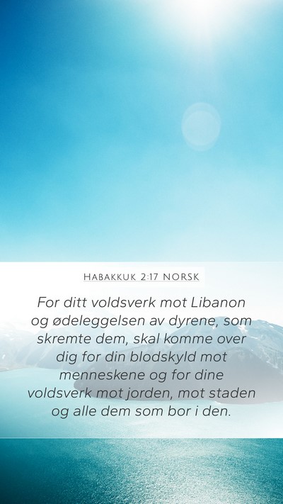 Habakkuk 2:17 NORSK Bible Verse Image