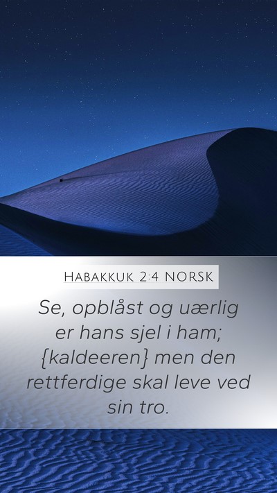 Habakkuk 2:4 NORSK Bible Verse Image