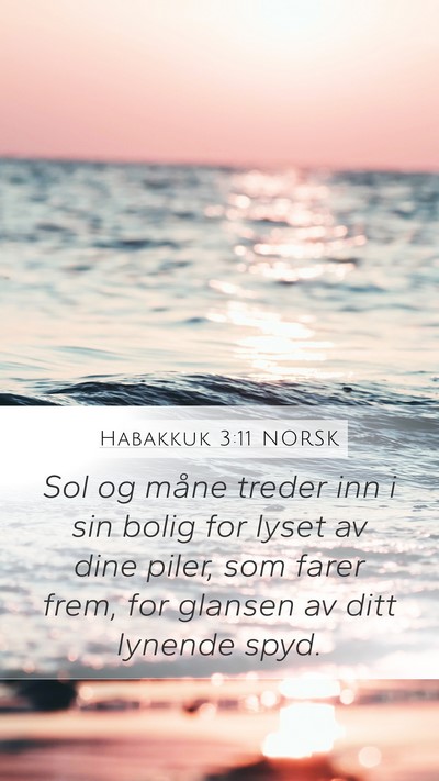 Habakkuk 3:11 NORSK Bible Verse Image