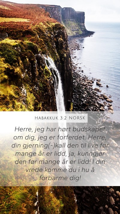 Habakkuk 3:2 NORSK Bible Verse Image