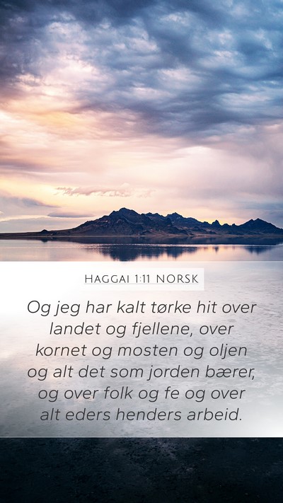 Haggai 1:11 NORSK Bible Verse Image