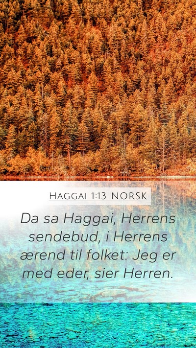 Haggai 1:13 NORSK Bible Verse Image