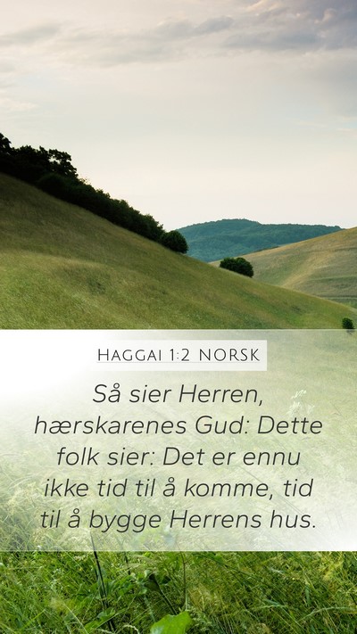 Haggai 1:2 NORSK Bible Verse Image