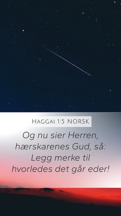 Haggai 1:5 NORSK Bible Verse Image
