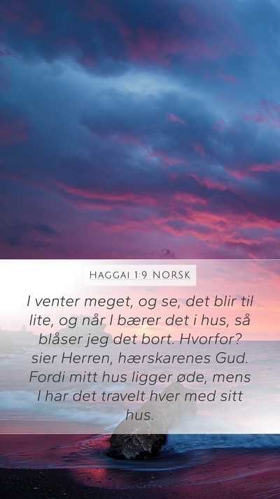 Haggai 1:9 NORSK Bible Verse Image