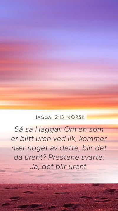 Haggai 2:13 NORSK Bible Verse Image