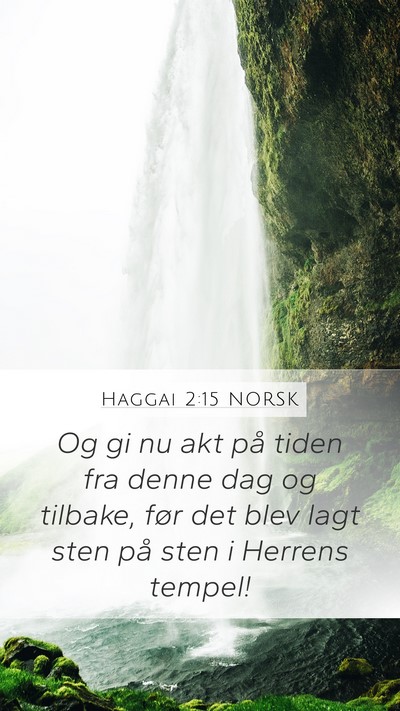 Haggai 2:15 NORSK Bible Verse Image