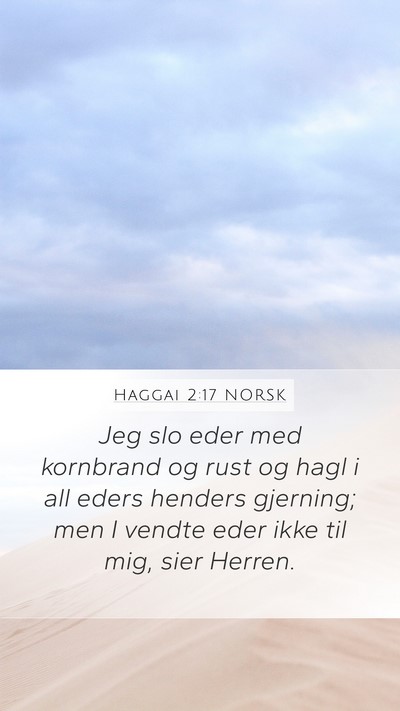 Haggai 2:17 NORSK Bible Verse Image