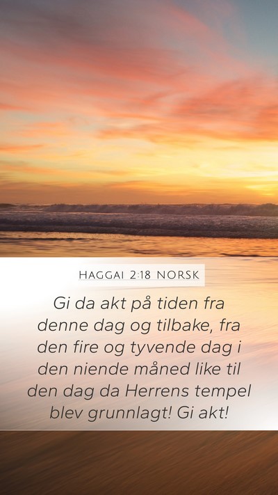 Haggai 2:18 NORSK Bible Verse Image