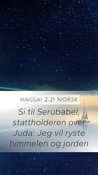Haggai 2:21 NORSK Bible Verse Image