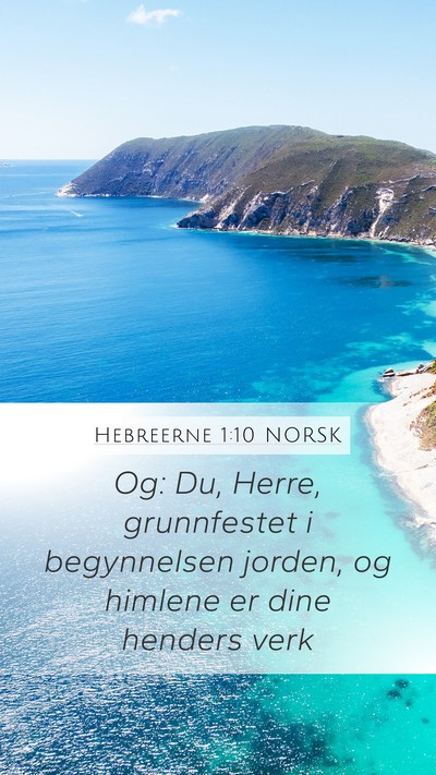 Hebreerne 1:10 NORSK Bible Verse Image