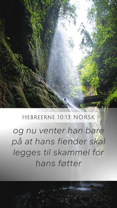Hebreerne 10:13 NORSK Bible Verse Image
