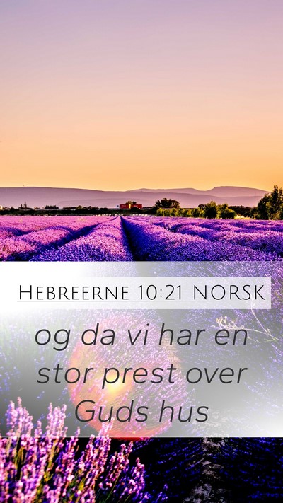 Hebreerne 10:21 NORSK Bible Verse Image