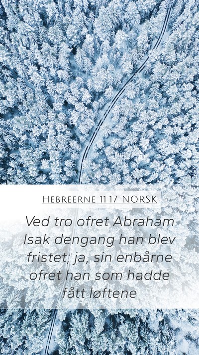 Hebreerne 11:17 NORSK Bible Verse Image