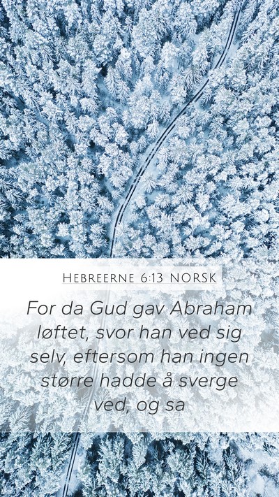 Hebreerne 6:13 NORSK Bible Verse Image