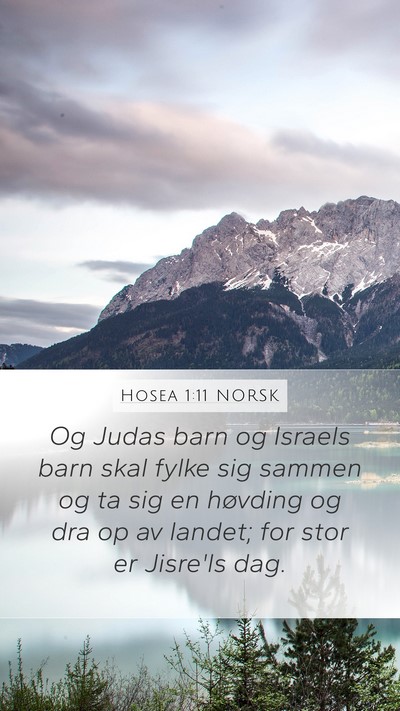 Hosea 1:11 NORSK Bible Verse Image