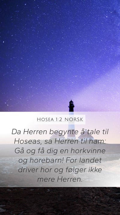 Hosea 1:2 NORSK Bible Verse Image