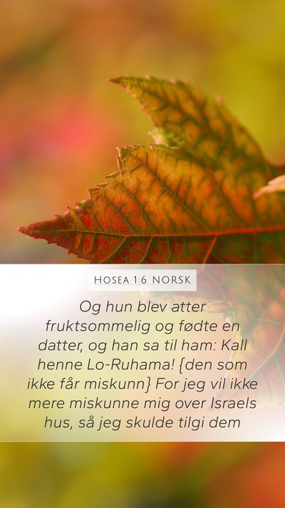Hosea 1:6 NORSK Bible Verse Image