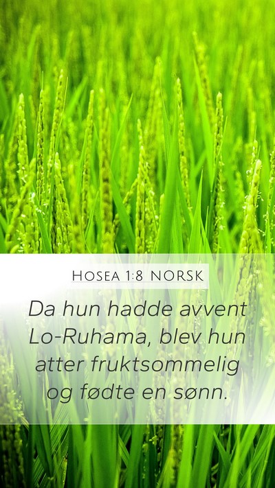 Hosea 1:8 NORSK Bible Verse Image