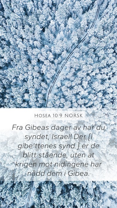 Hosea 10:9 NORSK Bible Verse Image