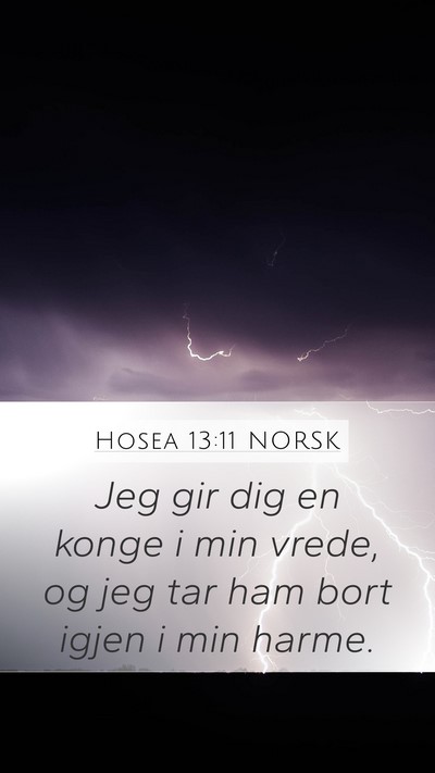 Hosea 13:11 NORSK Bible Verse Image