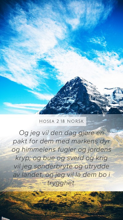 Hosea 2:18 NORSK Bible Verse Image