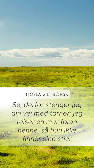 Hosea 2:6 NORSK Bible Verse Image