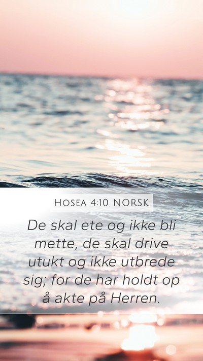 Hosea 4:10 NORSK Bible Verse Image