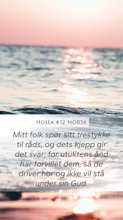 Hosea 4:12 NORSK Bible Verse Image