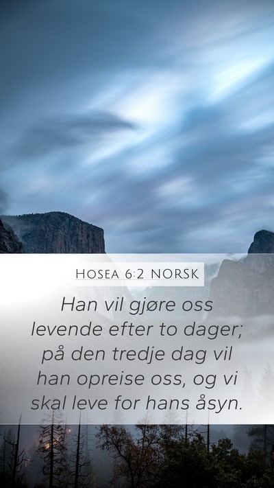 Hosea 6:2 NORSK Bible Verse Image