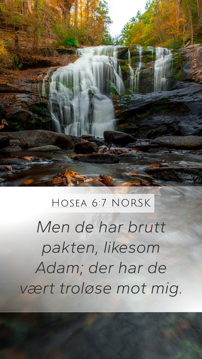 Hosea 6:7 NORSK Bible Verse Image