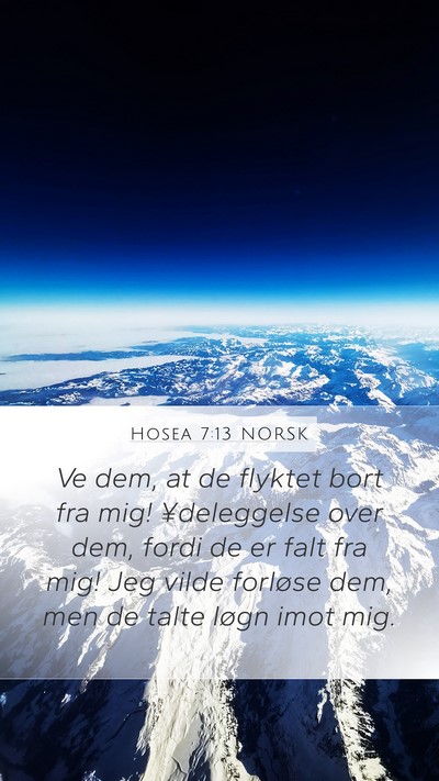 Hosea 7:13 NORSK Bible Verse Image