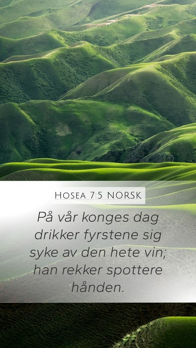 Hosea 7:5 NORSK Bible Verse Image