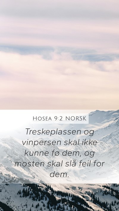 Hosea 9:2 NORSK Bible Verse Image