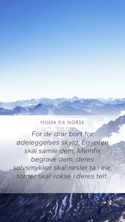 Hosea 9:6 NORSK Bible Verse Image