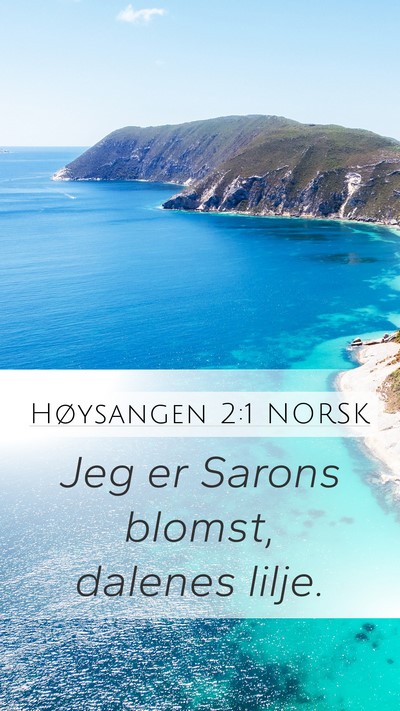 Høysangen 2:1 NORSK Bible Verse Image