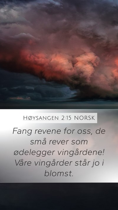 Høysangen 2:15 NORSK Bible Verse Image